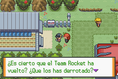 Silver desafía al protagonista en Pueblo Azalea después del combate contra Axel